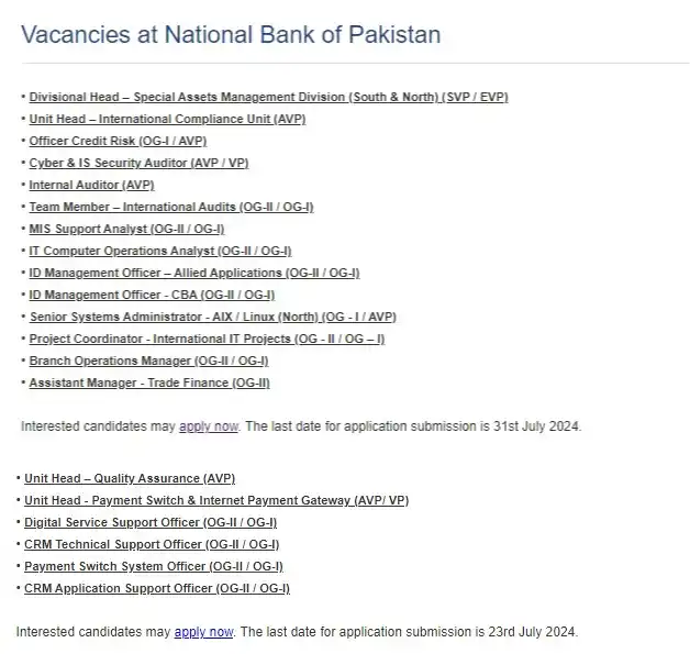 Sidat Hyder NBP Jobs